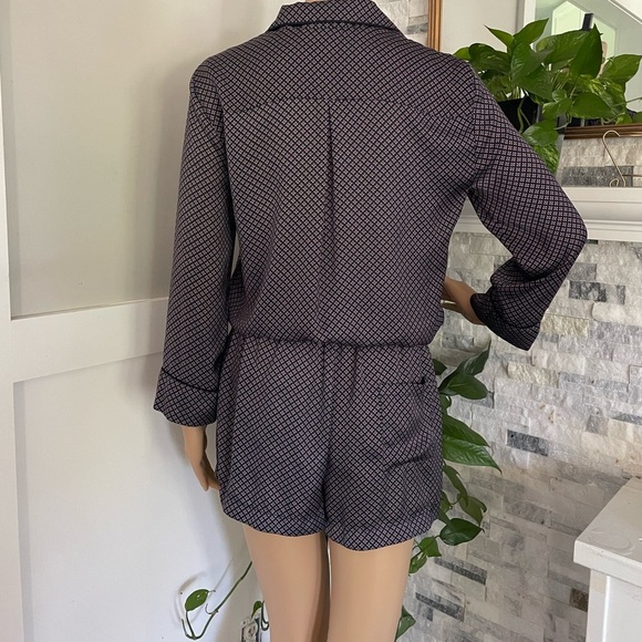 Zara Silk Pajama Romper Sz S - Picture 5 of 11